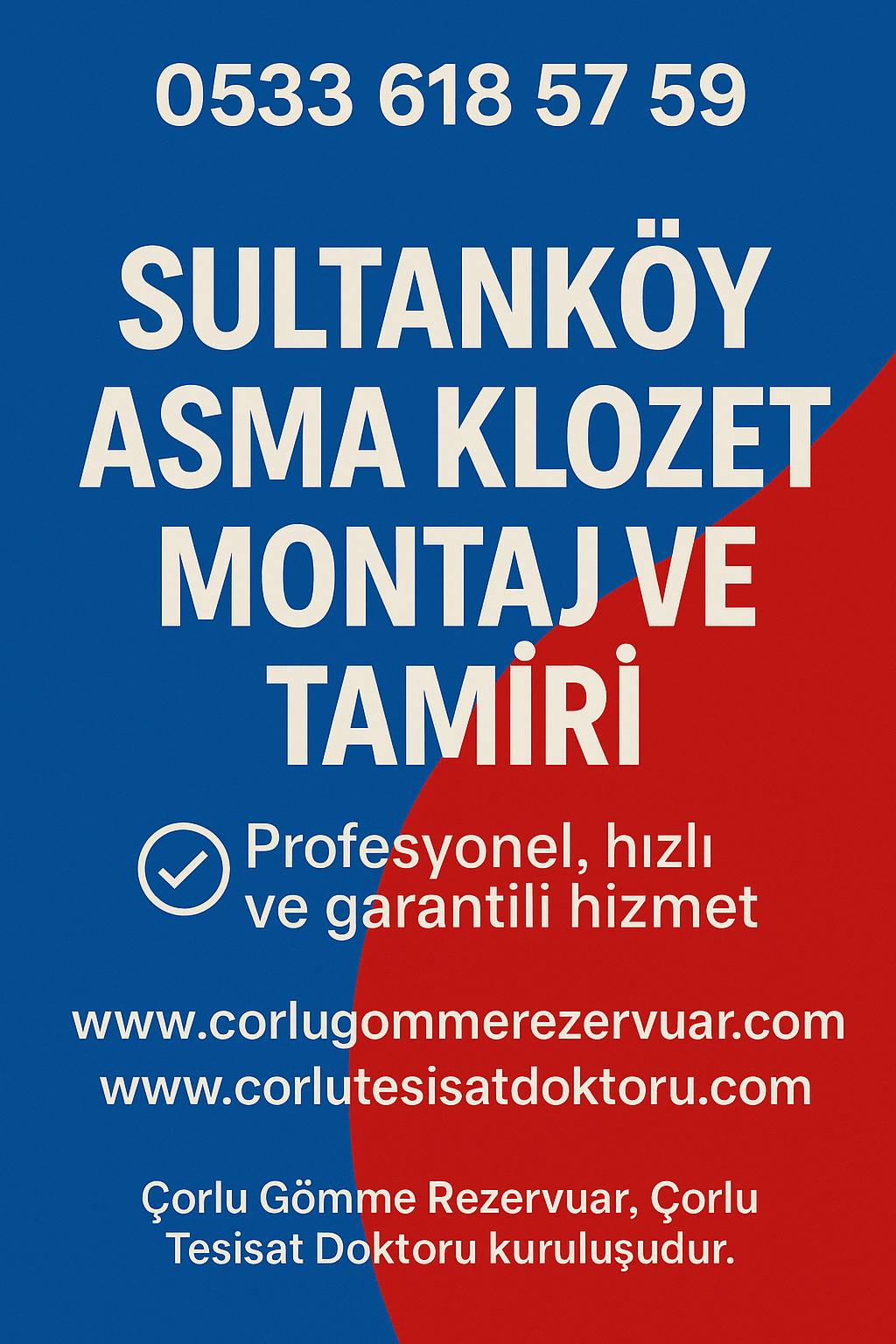 Sultanköy Asma Klozet Montaj ve Tamiri – Çorlu Tesisat Doktoru