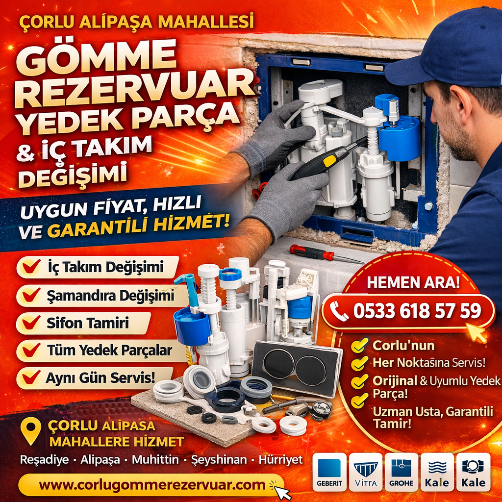 🚿 Çerkezköy Gömme Rezervuar Tamiri ve Sifon Buton Arızası Çözümleri