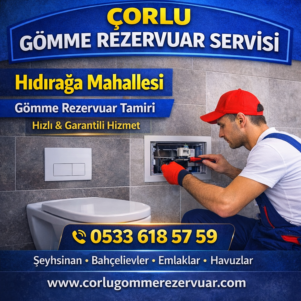 Çorlu Gömme Rezervuar Servisi – Hıdırağa Mahallesi Gömme Rezervuar Tamiri