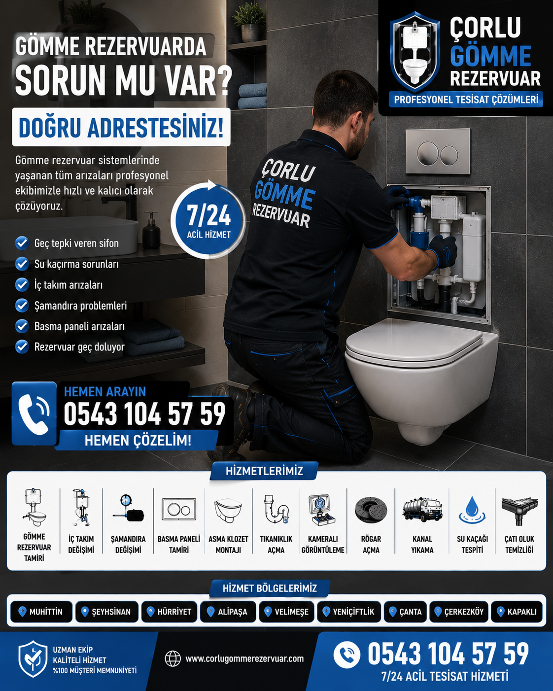🚽 Gömme Rezervuar Düğmesine Basınca Geç Tepki Veriyorsa Nedeni Ne Olabilir?